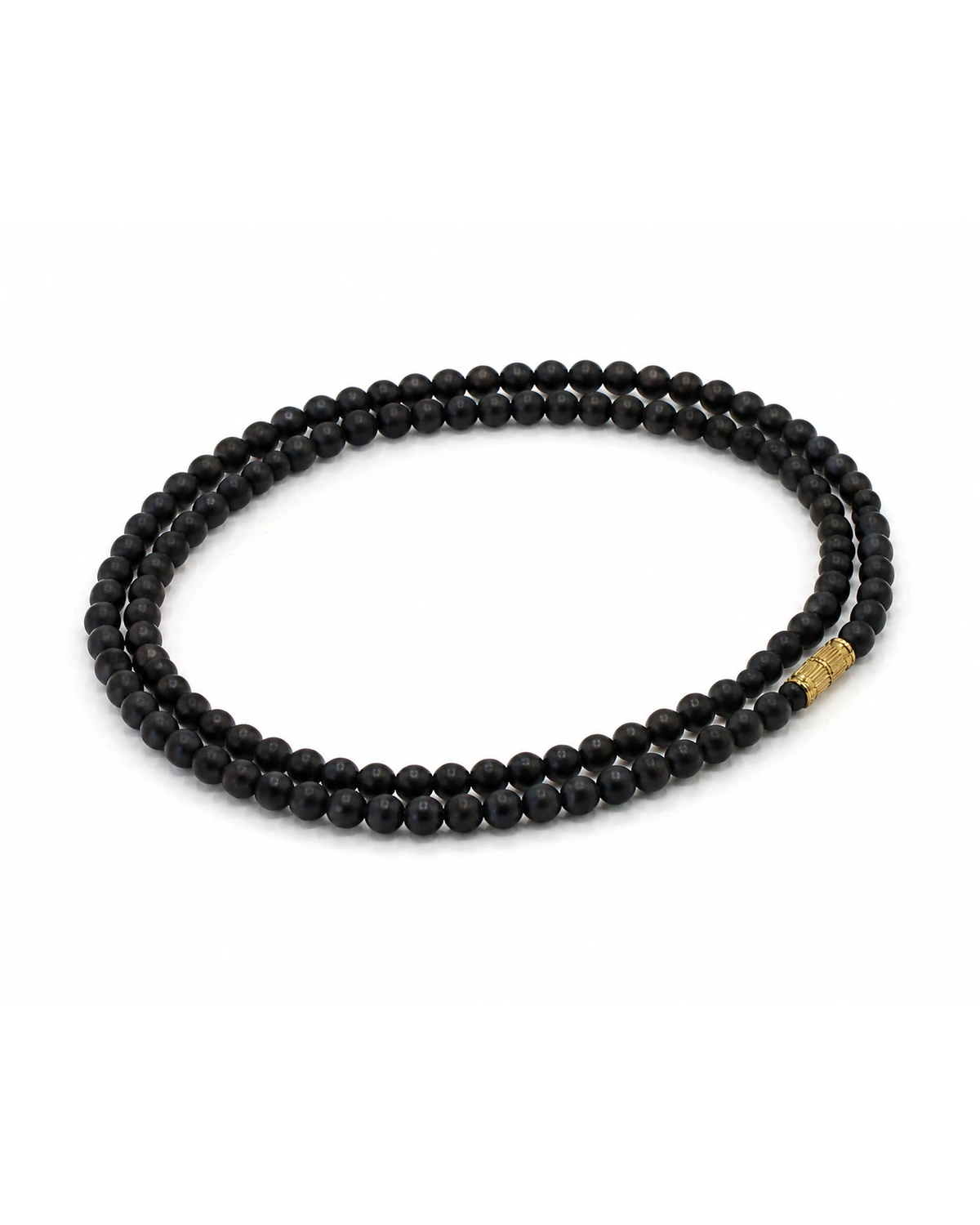 2 Round Ghee Treated Black Tulsi Kanthi Mala